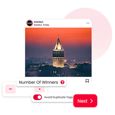 Konfigurasi aturan dan pengaturan giveaway